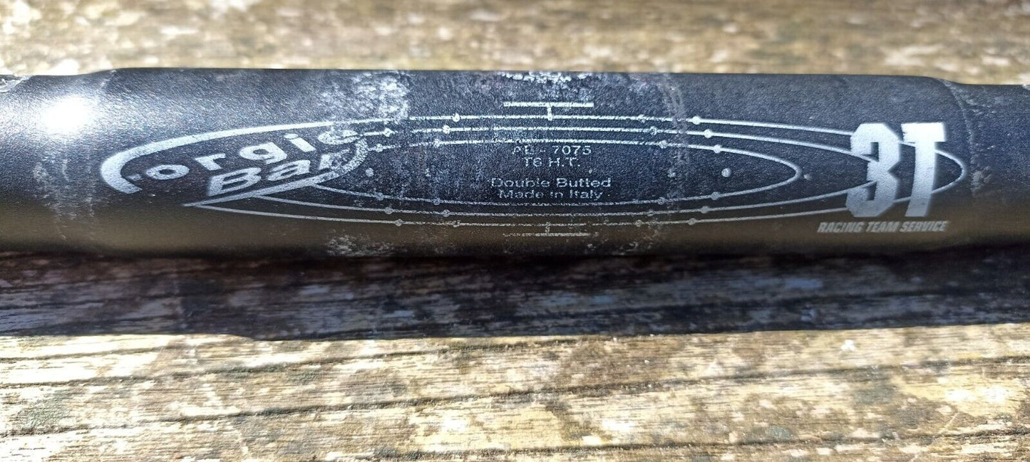 3T Orgie Bars. Lightweight drop handlebars in black 44cm wide.