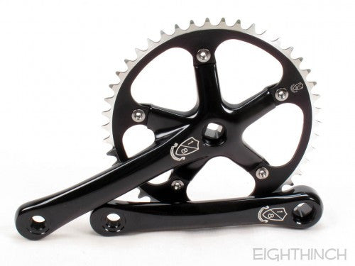 Eighthinch : 144bcd Crankset 160mm 46t 1/8 Black