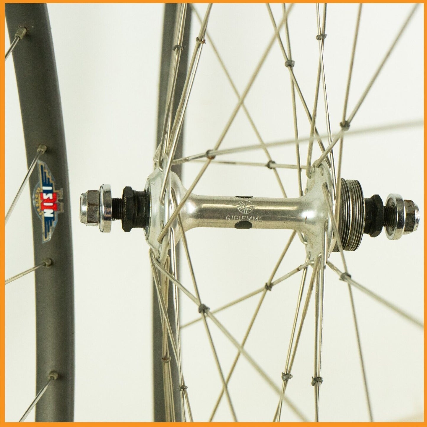 GIPIEMME TRACK WHEELS HUBS NISI COUNTACH RIMS TUBULAR 700c 622 FIXED VINTAGE 80S