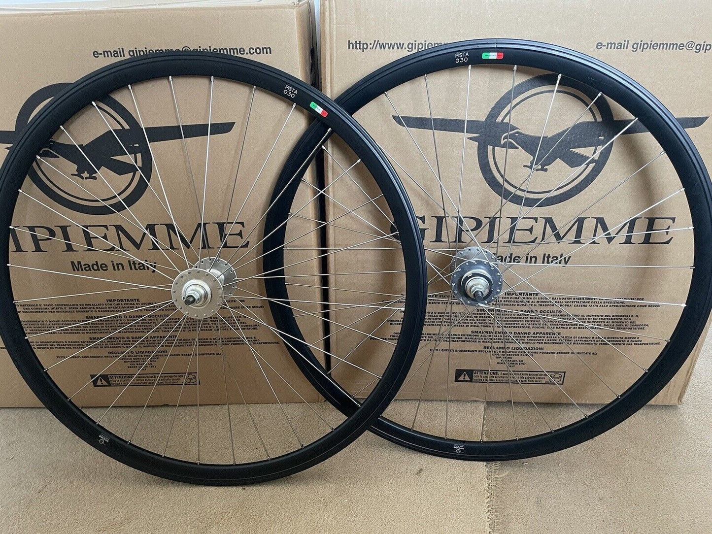 Gipiemme Pista 030 flip-flop single speed/fixie wheels (black)