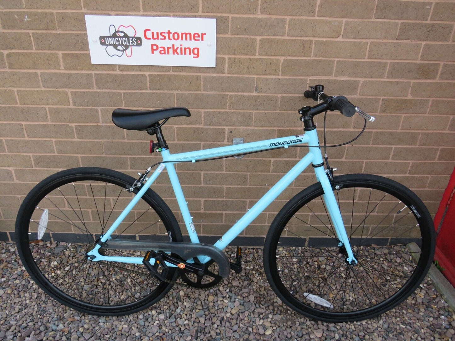 MONGOOSE MAURICE SINGLE SPEED BIKE 20 INCH ADULTS FRAME EX DISPLAY ref 15873 at Fixed Gear Frenzy