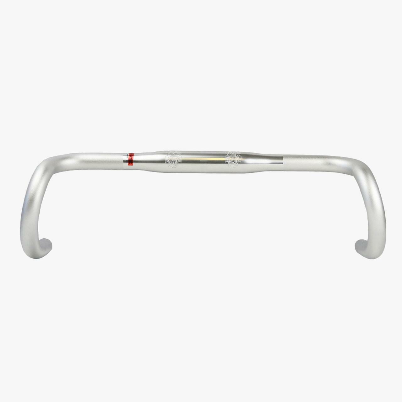 Nitto M137SSB Oversize Gravel Drop 31.8mm Clamp 540mm Width Handlebars In Silver