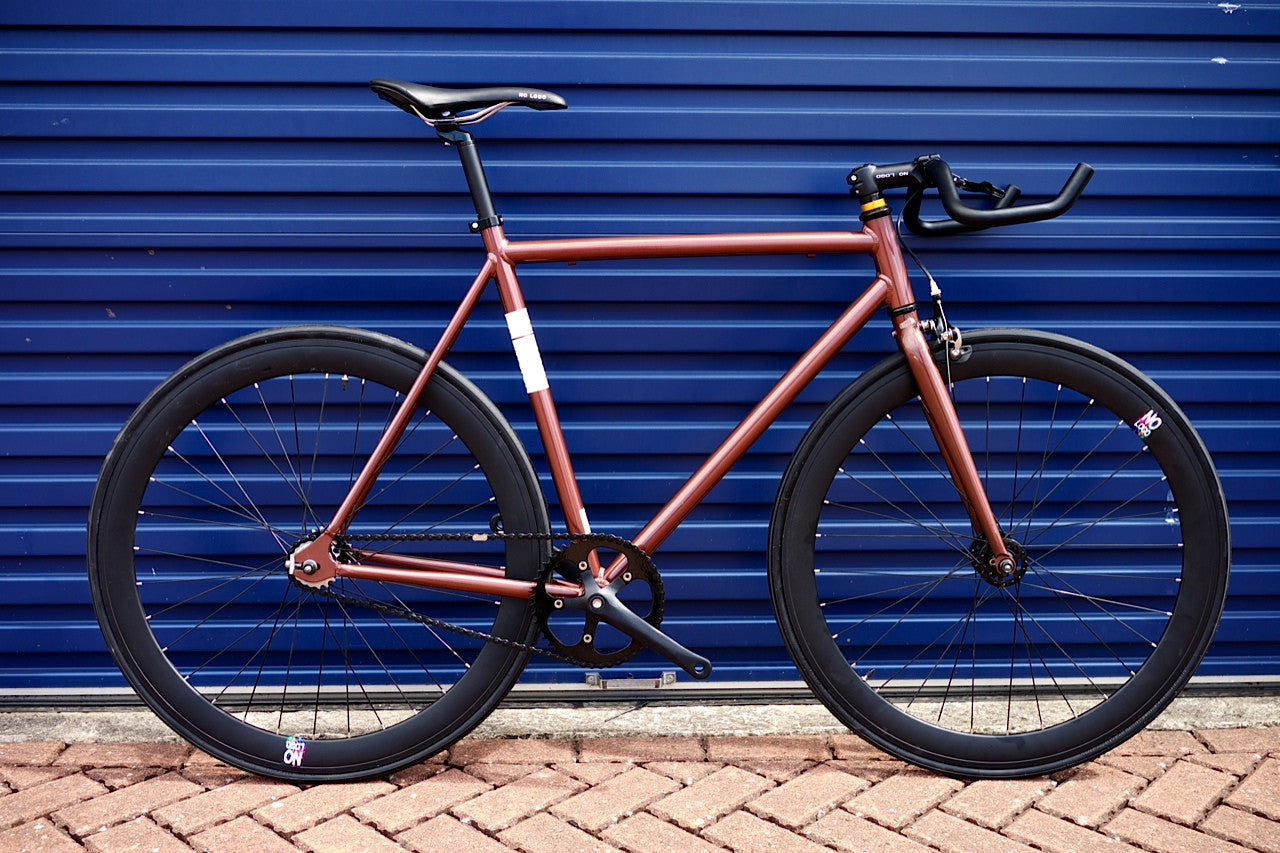 Limited Edition Copper Black Single Speed Bike Fixie/Fixed Gear Track Bike - 53cm Frame