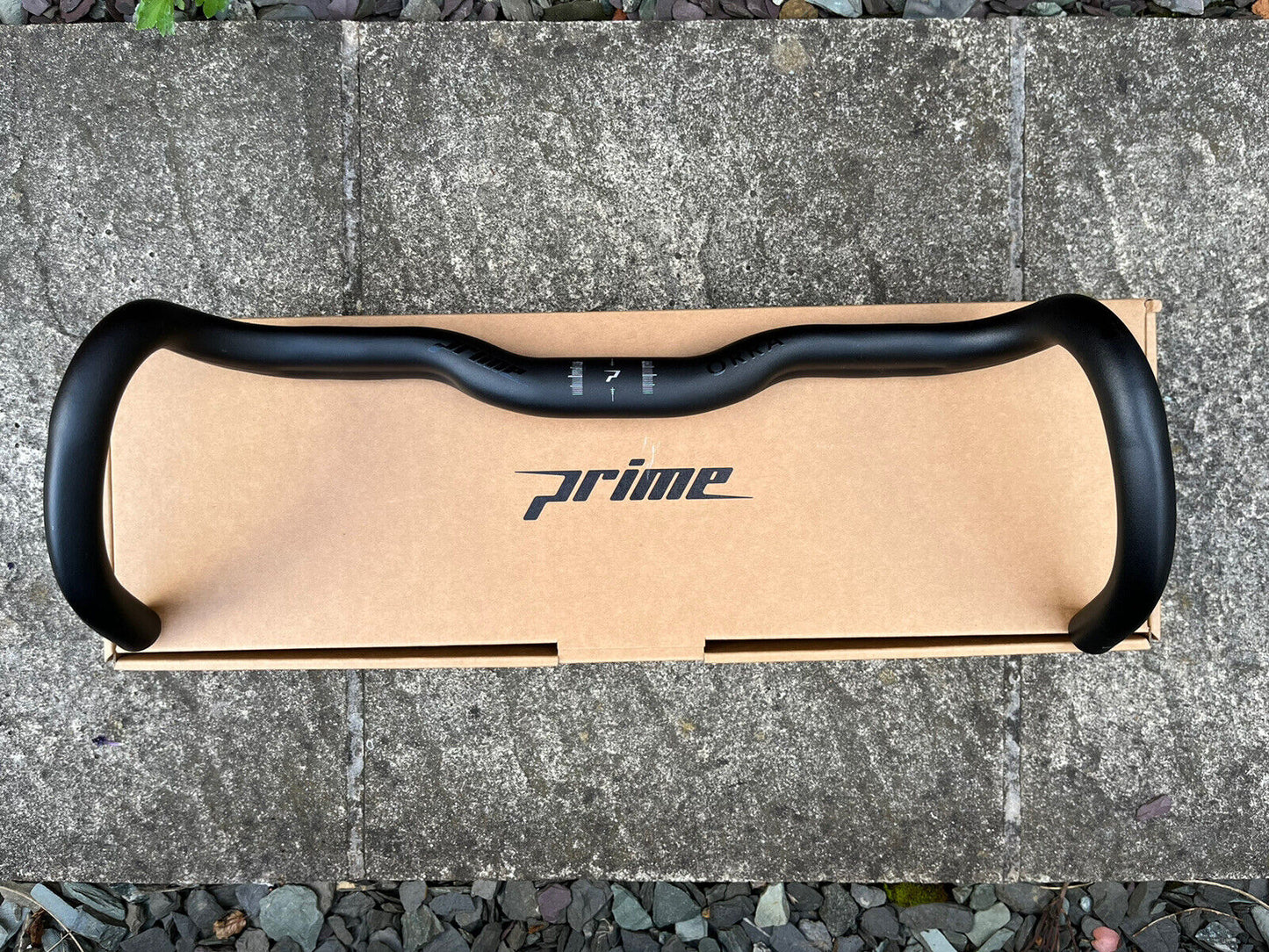 Prime Orra Gravel Drop handlebar, 42cm Wide, 16 Deg Flare, 20mm Rise, 31.8mm