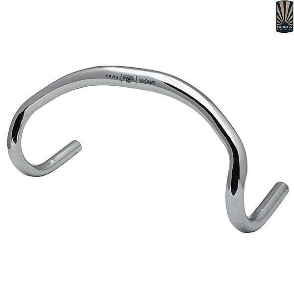 SOMA : Velodrama Track Handlebar : Tange Chromed Steel : 38 cm / 31.8 mm