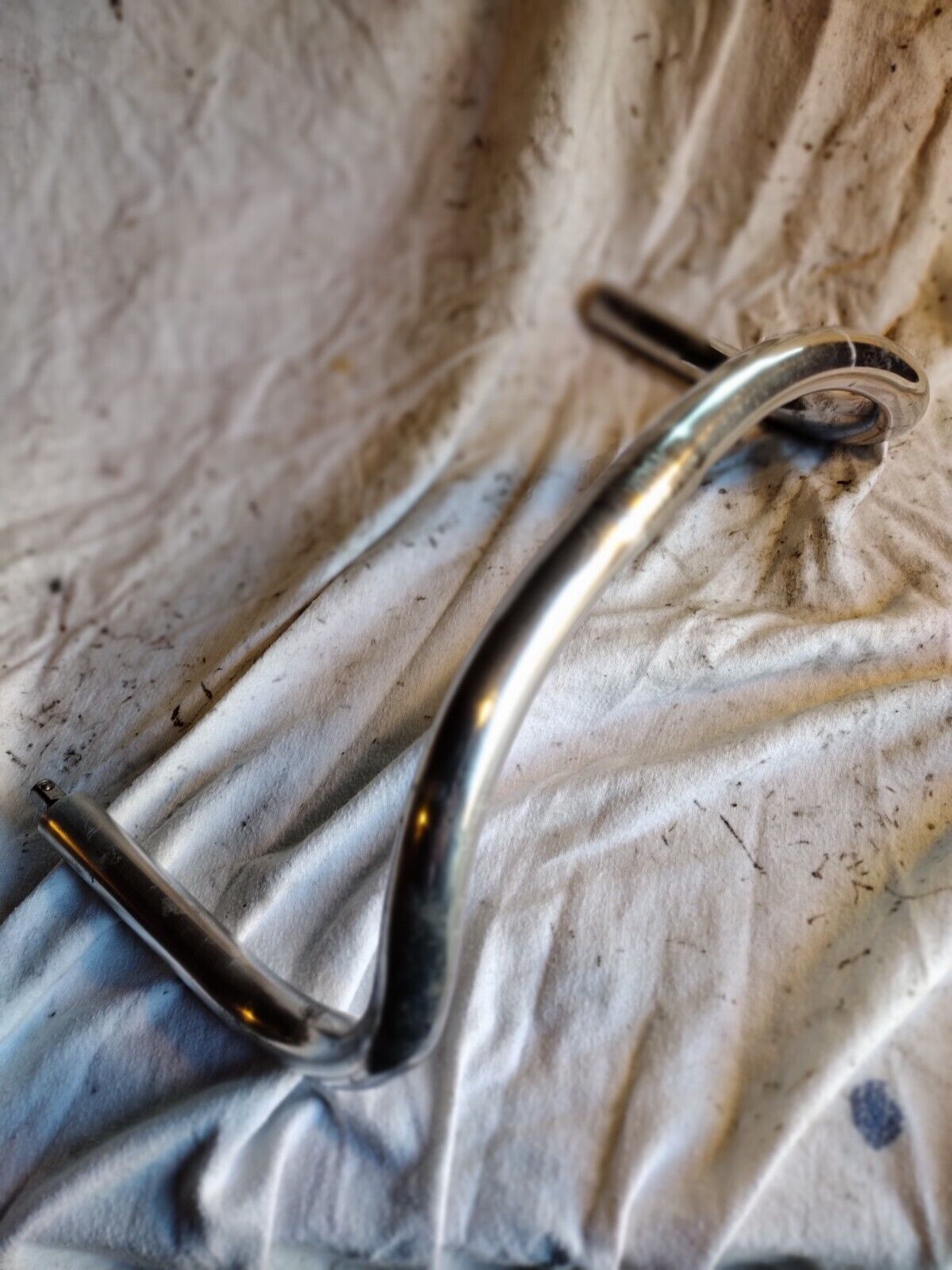 Vintage 1940s English Stratalite South of france alloy drop bars 37cm
