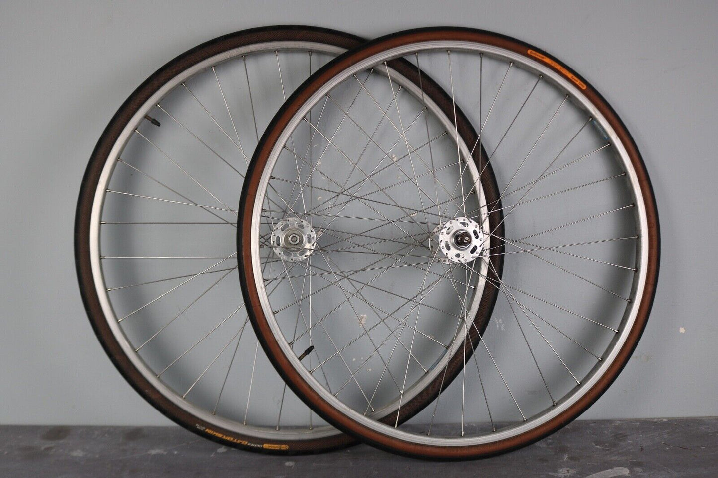 Wolber Module 58 27 x 1 1/4" Wheels Normandy Fixed Hubs Vintage Retro Track Bike