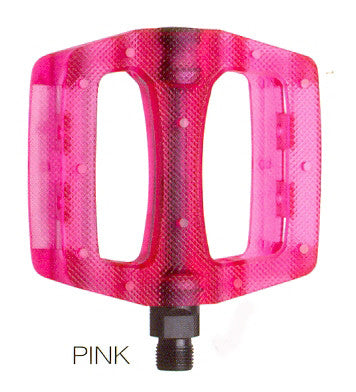 HT 9/16" BMX Translucent Pedal Pink