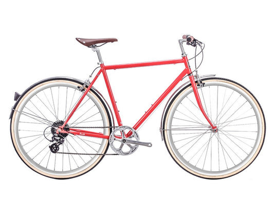6KU Odyssey 8spd City Bike - Lincoln Red