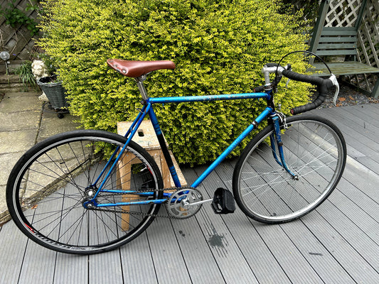 Vintage Fixed Gear Bike - Dawes Red Feather 1960s Single Speed Gents Racing 57cm