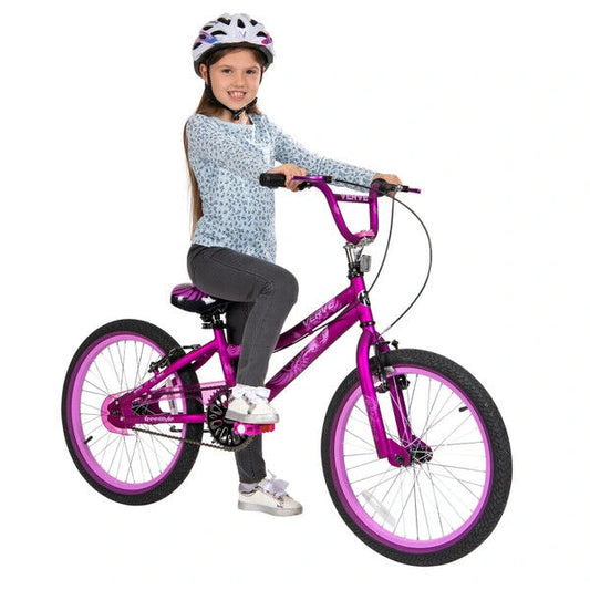20 Inch Cool Verve Bike Purple Kids Outdoor Ride Bicycle Fixed gears NEW Girls