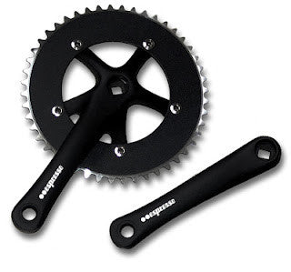 Espresso Black 48t 165mm Track Fixie Alloy Crankset
