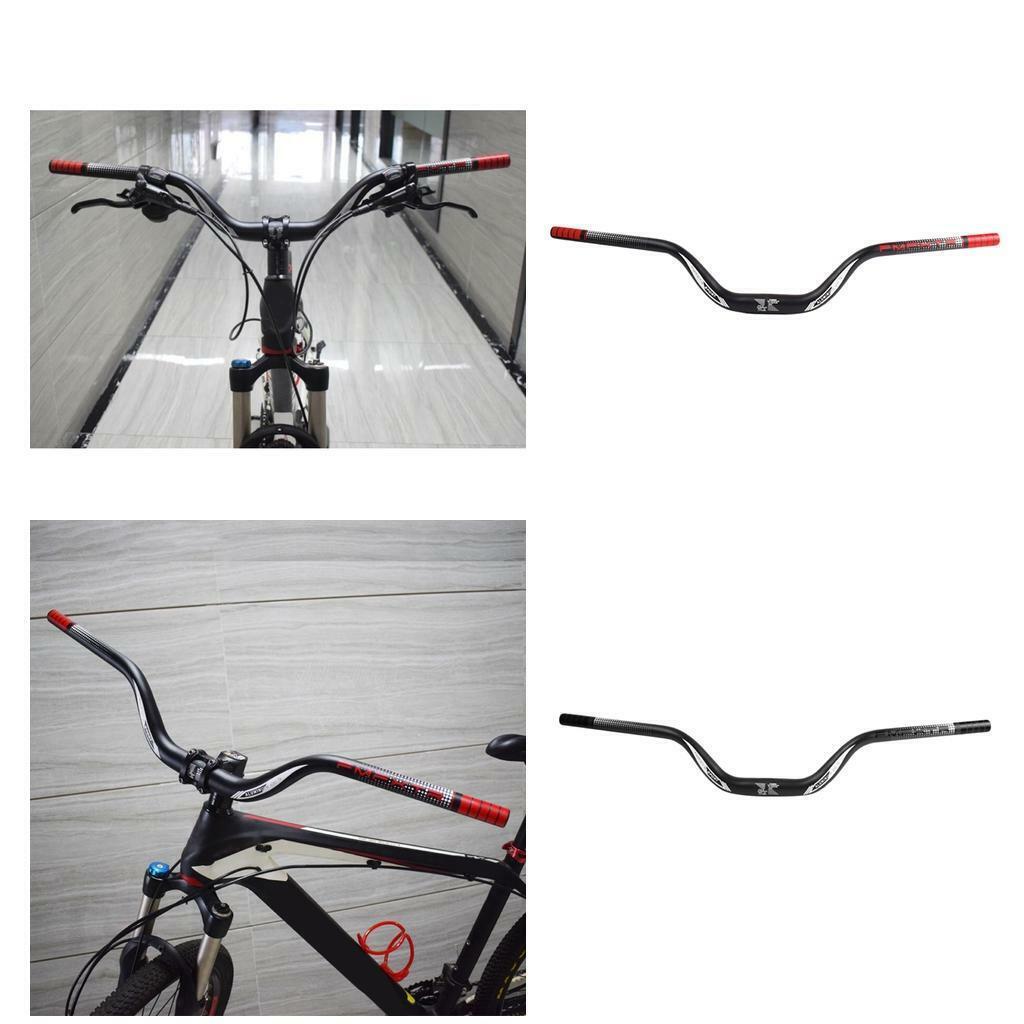 2x Bike Handlebar Down Hill DH Bicycle Extra Long Riser Bar 31.8mm High Rise