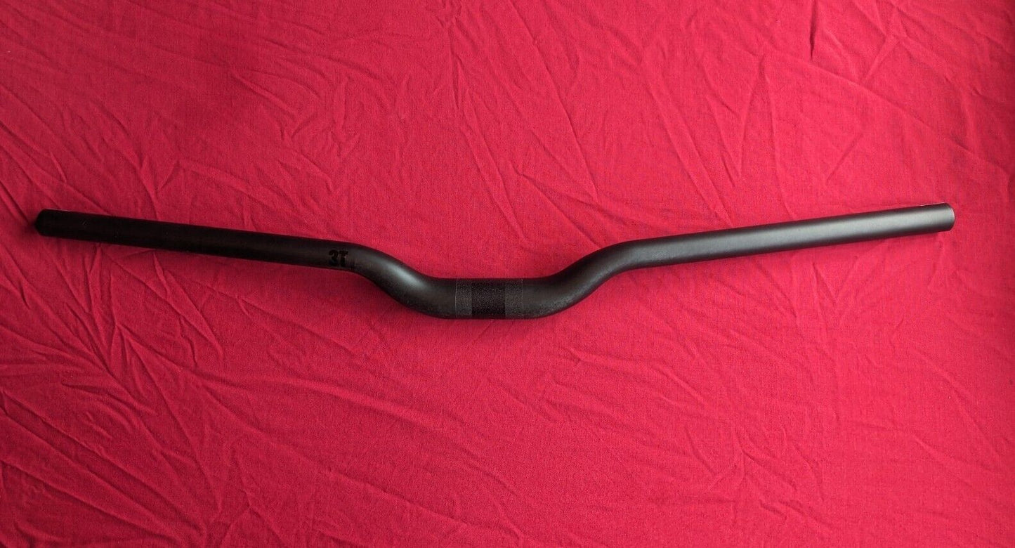 3T  Exsero Team Carbon Fiber Flat Riser Bars Handlebars 31.8mm NEW SRP £125