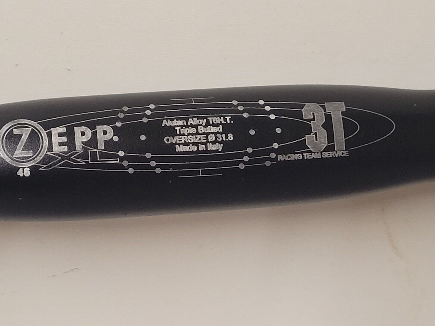 3T Zepp XL 31.8mm T6 Alloy Drop Handlebars 46cm (44cm) double groove