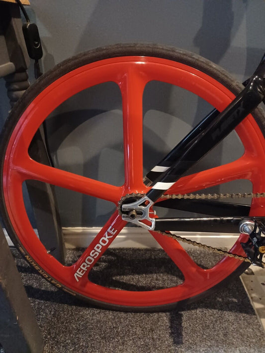 Aerospoke carbon 5 spoke rear wheel 700c single speed fixie flip flop