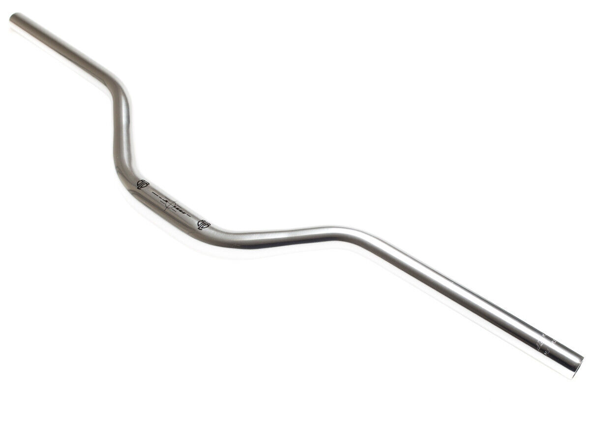 BLB Big Smoke Fixie Handlebar Riser 76mm Rise 25.4mm Silver - 720mm