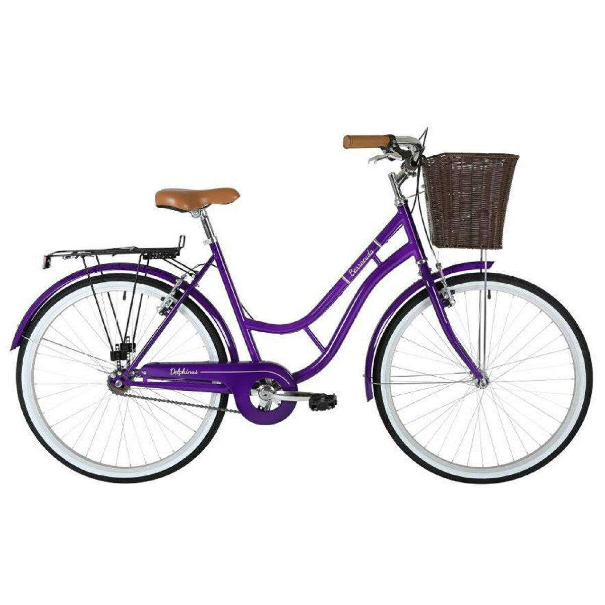 Barracuda Delphinus Bike Heritage, 26" (66cm) Wheel Size, Single Speed in Purple