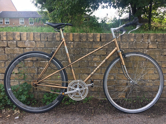 Batavus single speed fixie retro vintage gold bicycle