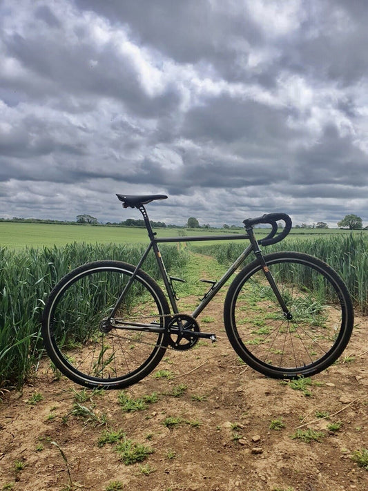 Cinelli Mash Work (Dark Smoke) - Large (56) with Hunt - Race Aero wheelset