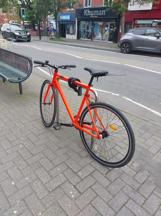 Decathlon elops 500 singlespeed L size Orange 700c
