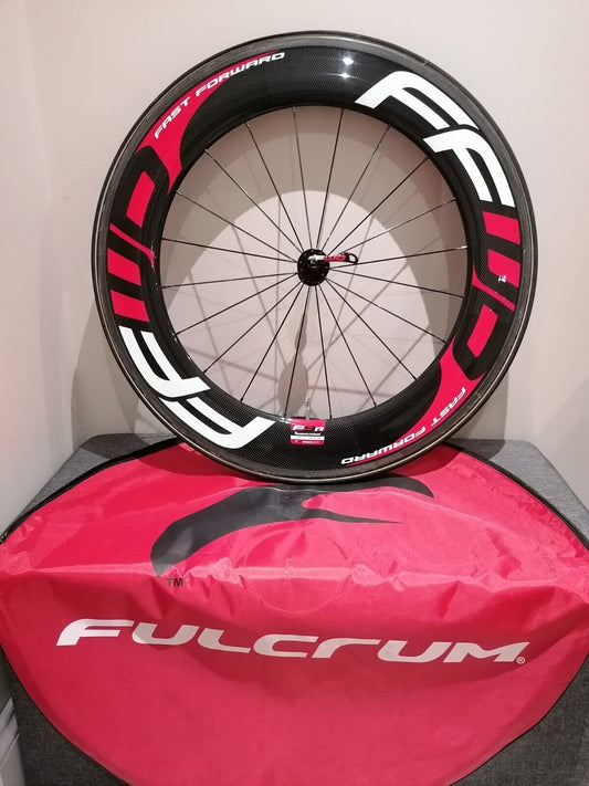 FFWD FAST FORWARD F9R Carbon Front Wheel TT Tri Fixie Track Bike 90mm Deep DT240