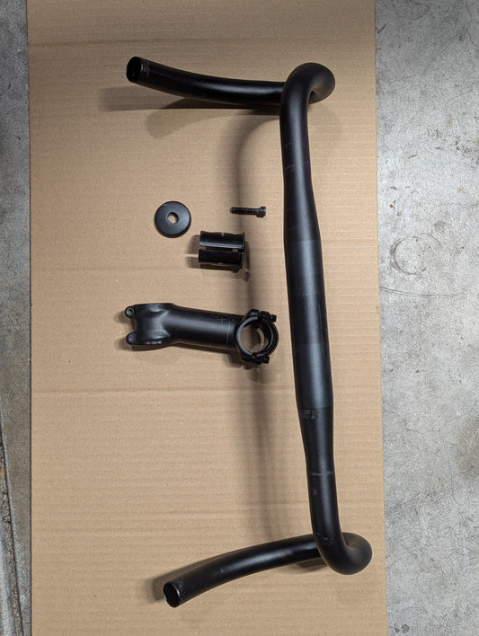 Felt Devox Gravel Flared Drop Handlebar 44cm with 100mm Stem