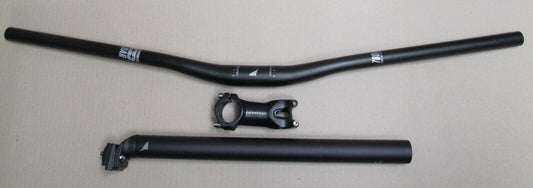 Haibike Aluminium MTB riser Set Handlebar 780mm Stem 70mm Seatpost Sb 31,6mm New