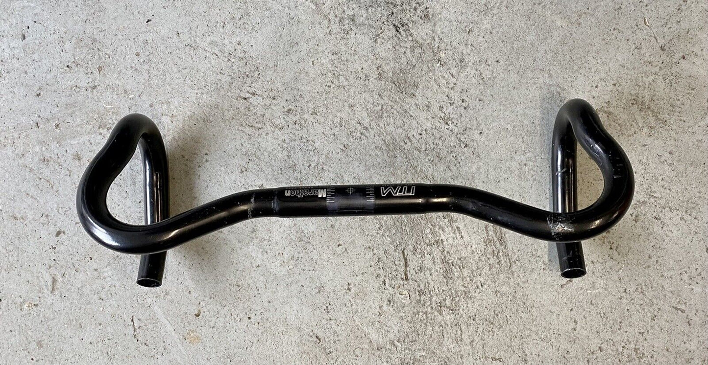 ITM Italy Drop Handlebar Road Randonneur Black 25.8 mm x 45 cm