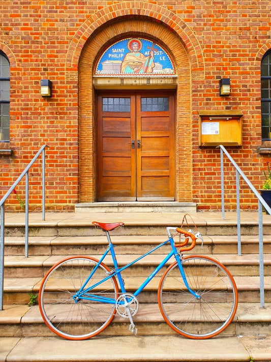 KEN RYALL vintage custom built mixte single speed bike bicycle Eroica Reynolds