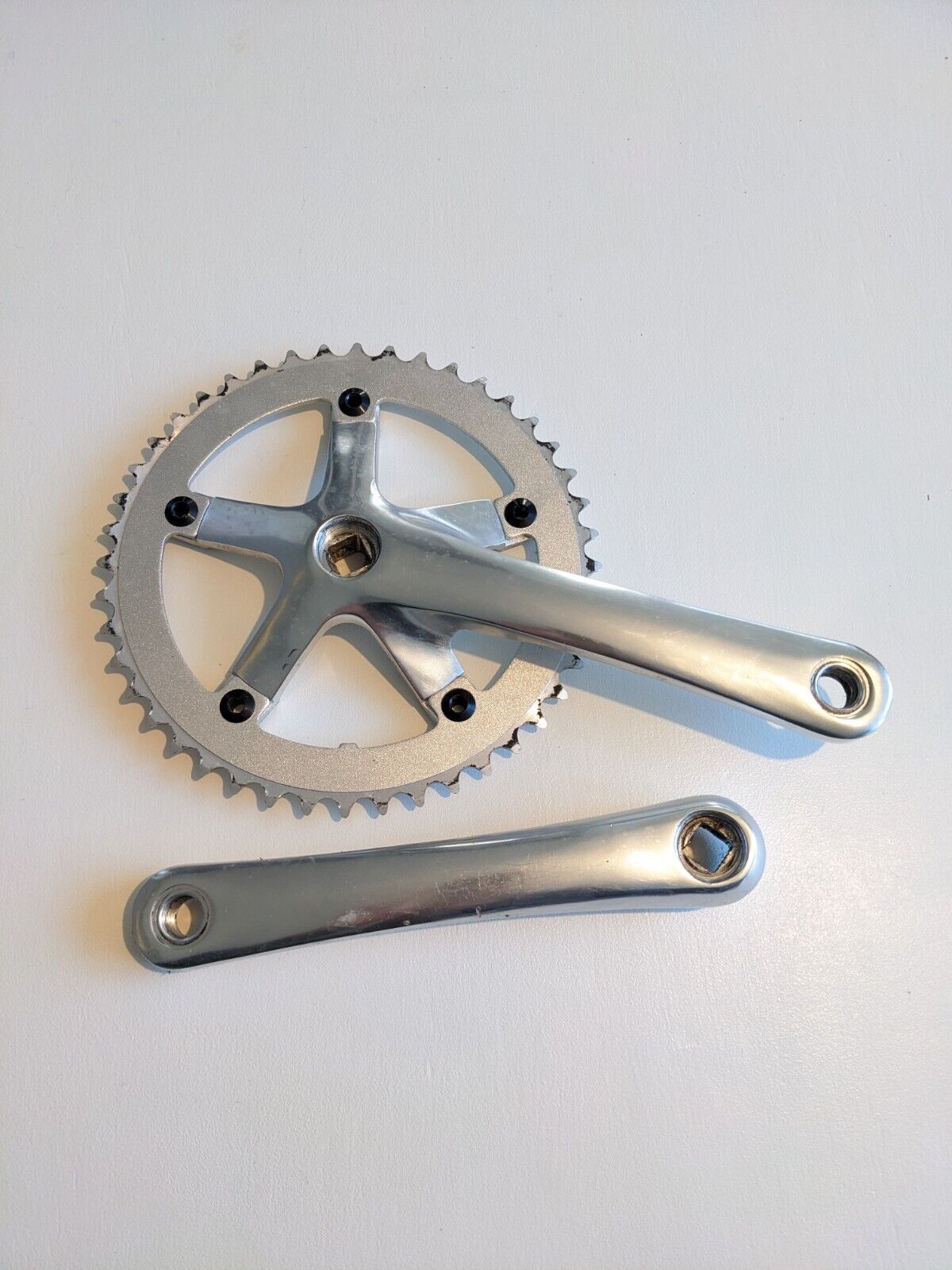 Lasco fixie Single speed 170mm crankset silver 44T
