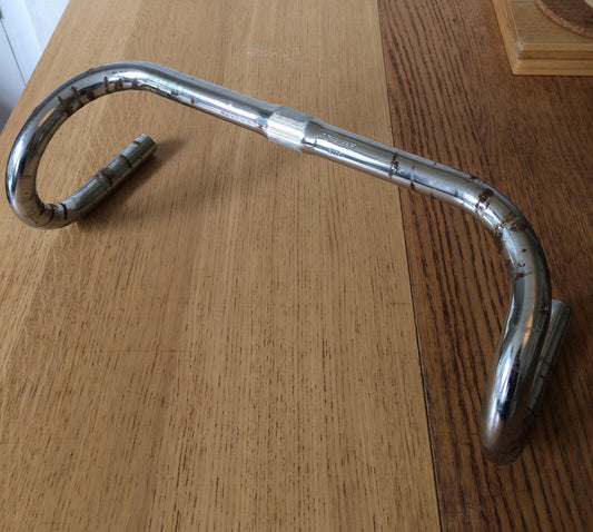 Nitto B111 Fuji branded road bike drop handlebars - chromed steel