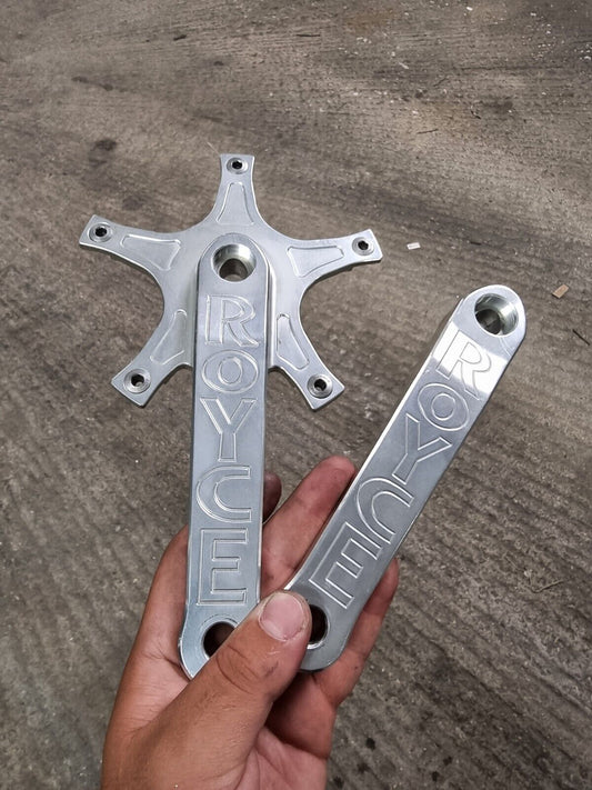 Royce Track Crankset 165mm With Bsa Track Bb no chainring