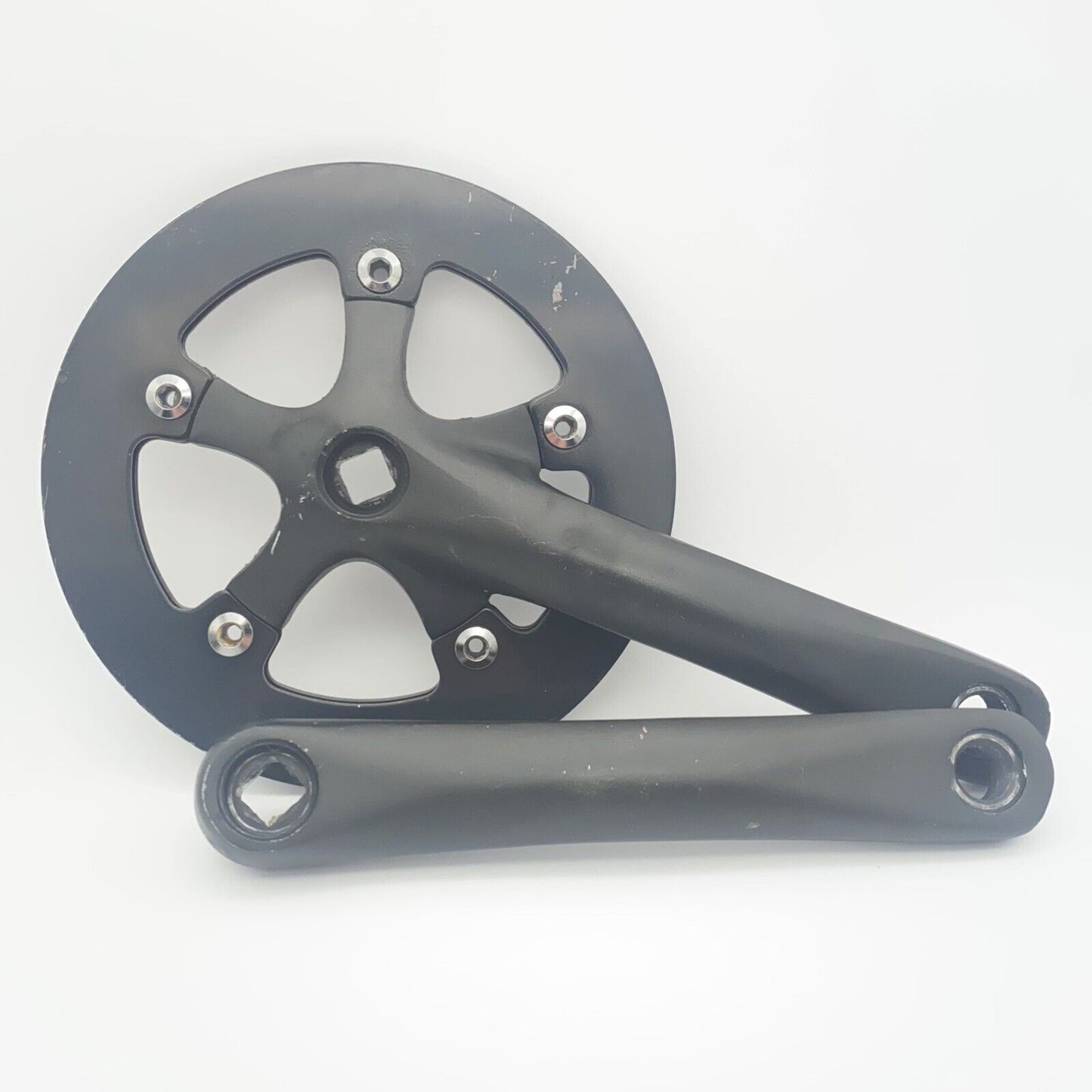 Shun Single Speed City Bike Crankset Black 170mm Long 38t Chainring Fixie 840g