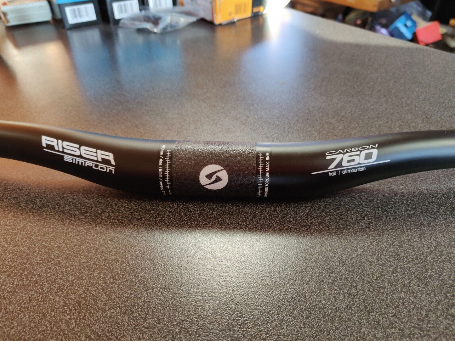 Simplon Carbon Riser Bar, 760mm, Lightweight, Strong, 31.8