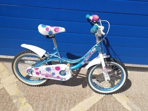 Spike Hearts and Flowers Girls Bike 16 Inch Wheels 5-7 Years