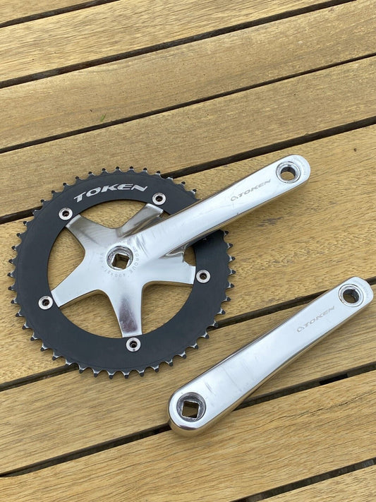 Token Track Fixie Crankset, 165mm JIS square taper, 48T chainring