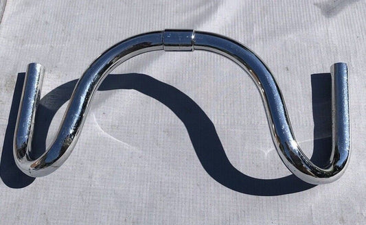 VINTAGE 1930'S LAUTERWASSER CHROME HANDLEBARS,SHALLOW DROP,39CM WIDE-IN EXC COND