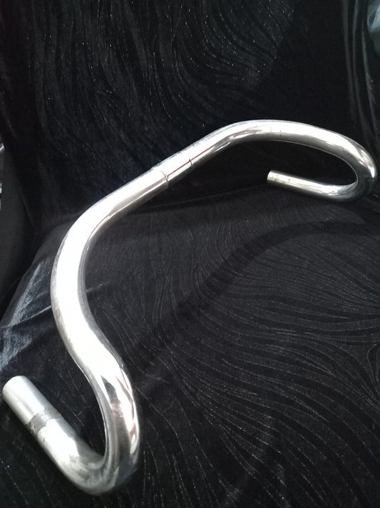 VINTAGE 1930,S MARSH LEVEL DROP ROAD/TOURING CHROME STEEL CYCLE HANDLEBARS.