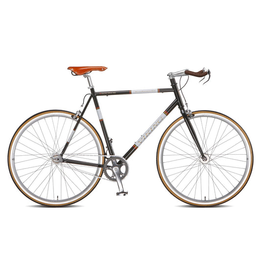 56cm Viking Trackmaster Fixed Wheel 700c, Black Rigid Fixed Steel