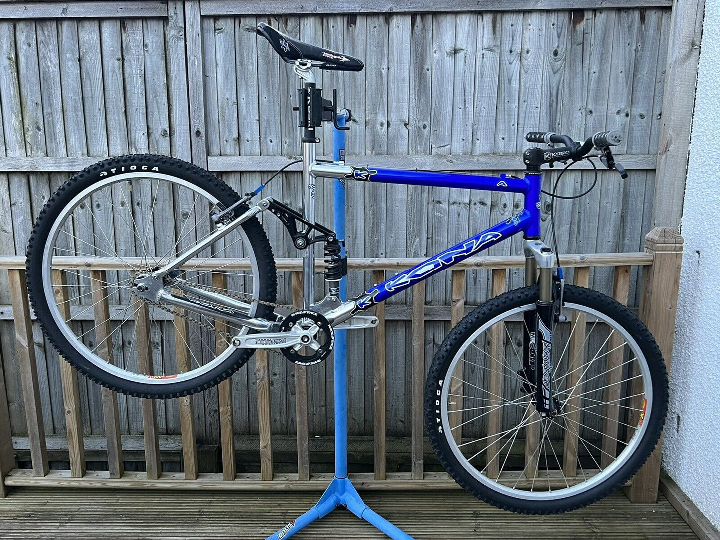Very Rare kona A - Full Suspension Single Speed Retro Mountain Bike, NOS MTB 26”