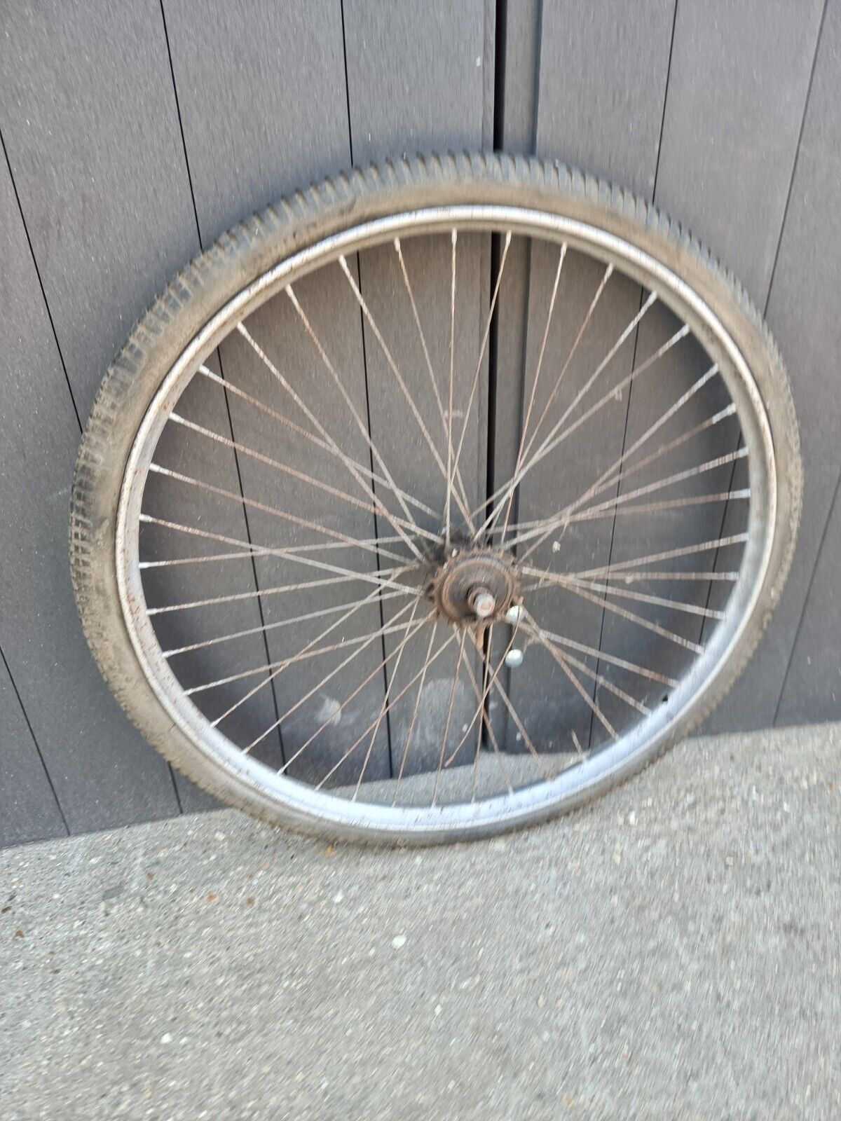 Vintage 26 X 1 3/4" Rear Bicycle Wheel Dunlop Carrier Single Speed #8372