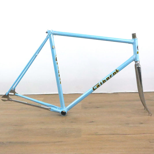 Vintage 55cm Calborn Pursuit Track Steel Frameset Light Blue