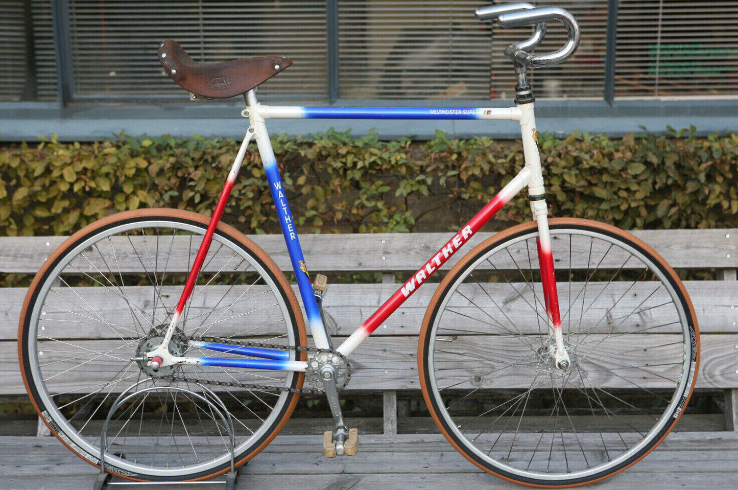 Vintage Walther Weltmeister Super Kunstrad Fahrrad stunt trick bicycle fixedgear