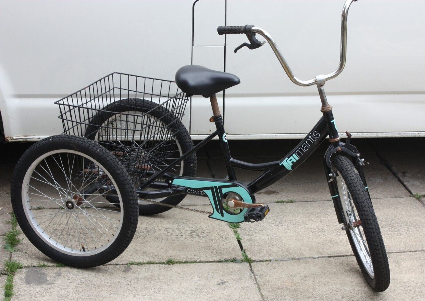 Young Adult Kids Trike, Concept Tri-Mantis Single Speed Trike, 20" Wheel, Black