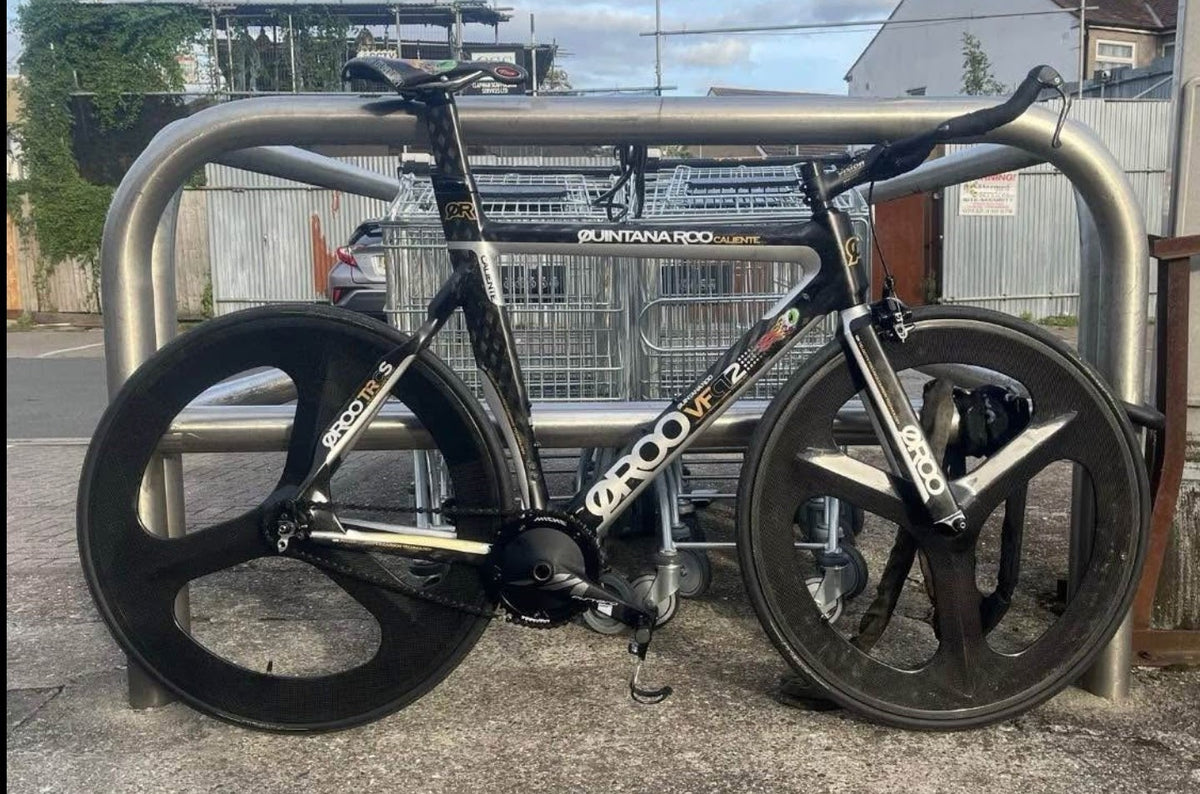 Croydon XL custom carbon single speed fixie fixed gear track triathlon