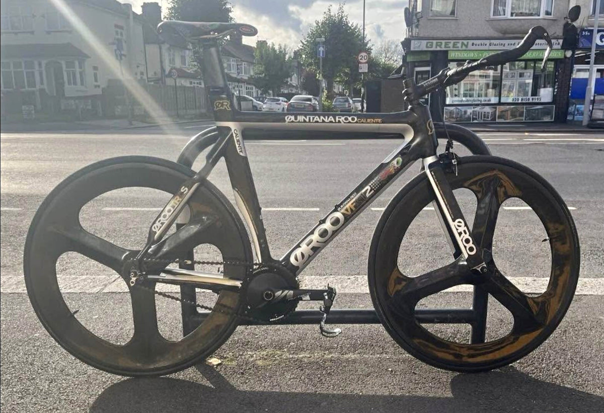 Croydon XL custom carbon single speed fixie fixed gear track triathlon